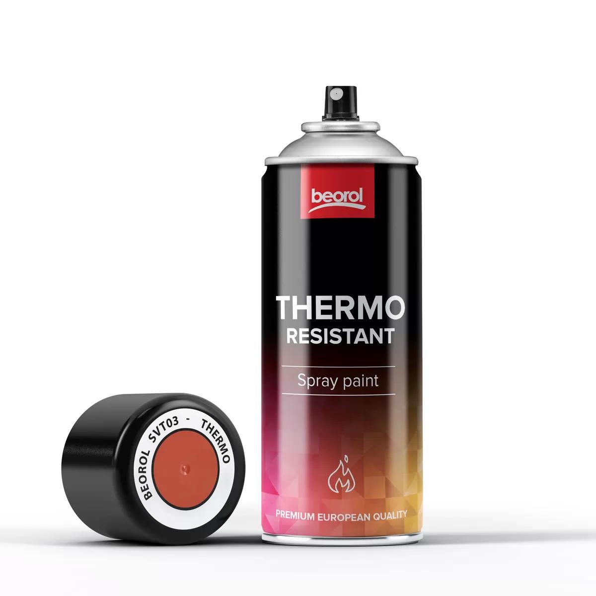 Paint spray for high temperatures red Rosso 