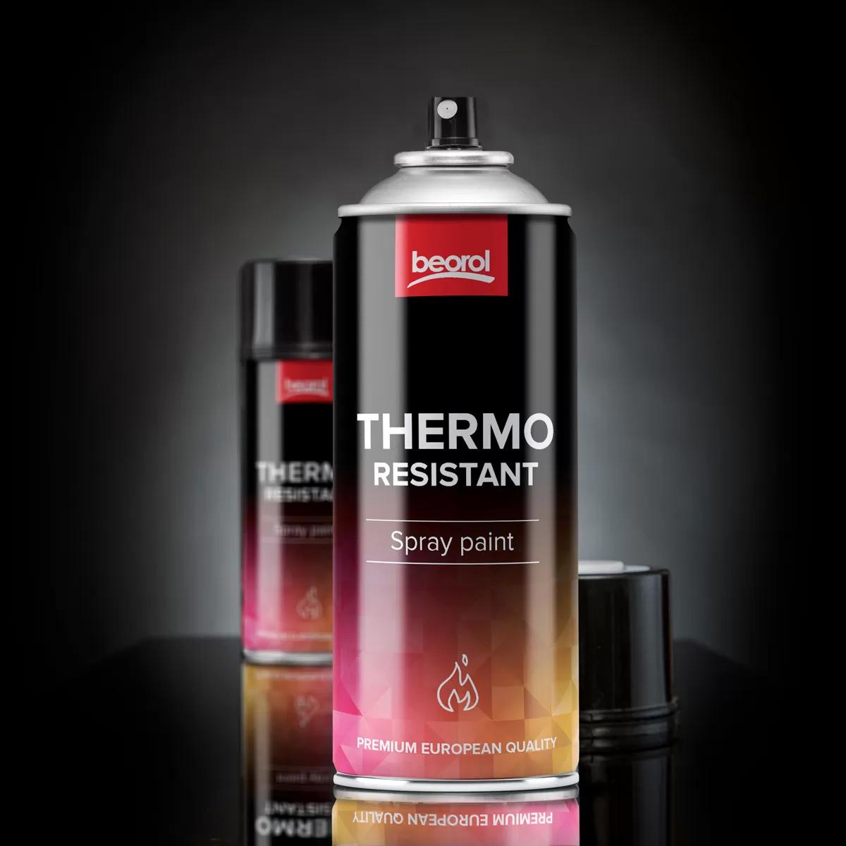 Paint spray for high temperatures red Rosso 