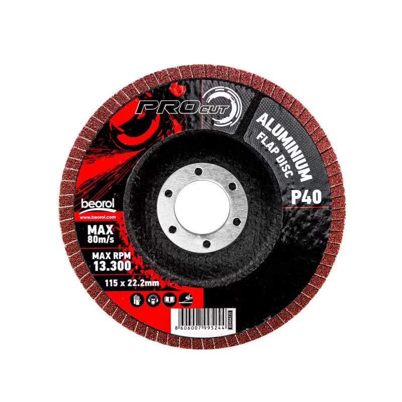Flap disc aluminium ø115mm, grit 40 