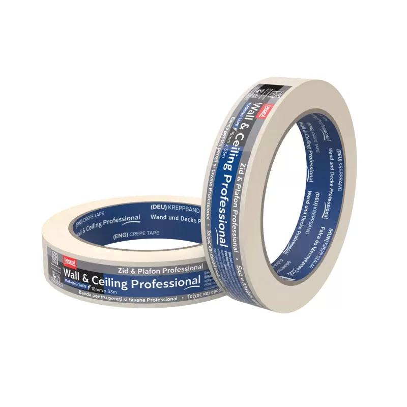 Masking tape Wall & Ceiling Professional, 18mm x 33m 