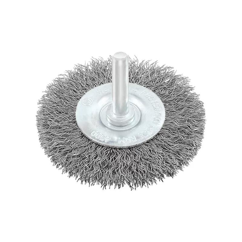 Circular brush, steel wire ø100mm, for drill 