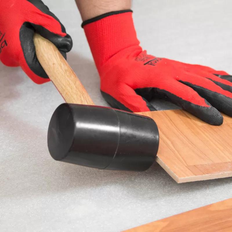 Rubber hammer, wood handle 500gr 
