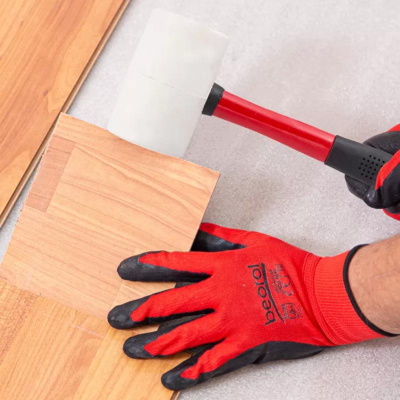 Rubber hammer, fiberglass handle 700gr 
