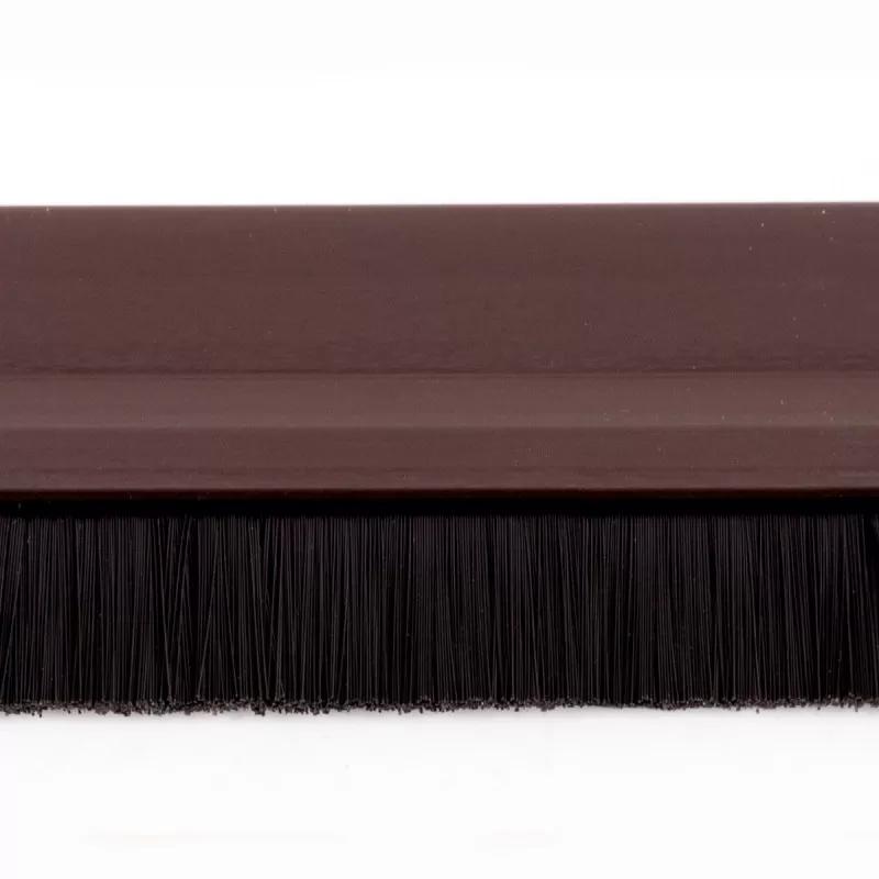Adhesive PVC draught-exwith brush for the 1m brown 