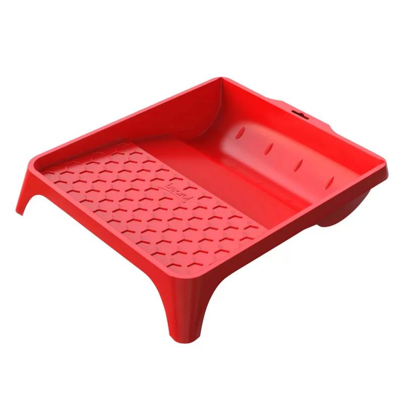 Plastic paint tray 36x36 cm, red 