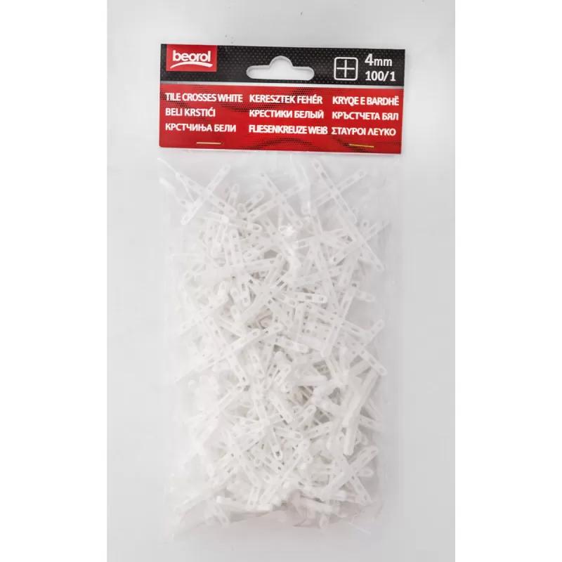 Tile cross white 4mm - 100/1 