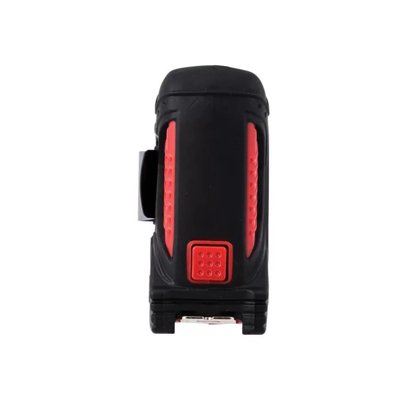 Steel measuring tape 3m, red body/black cover 