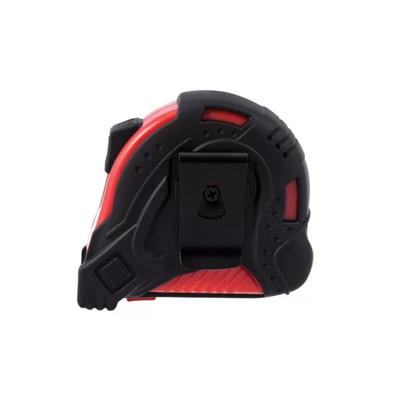 Steel measuring tape 5m, red body/black cover 