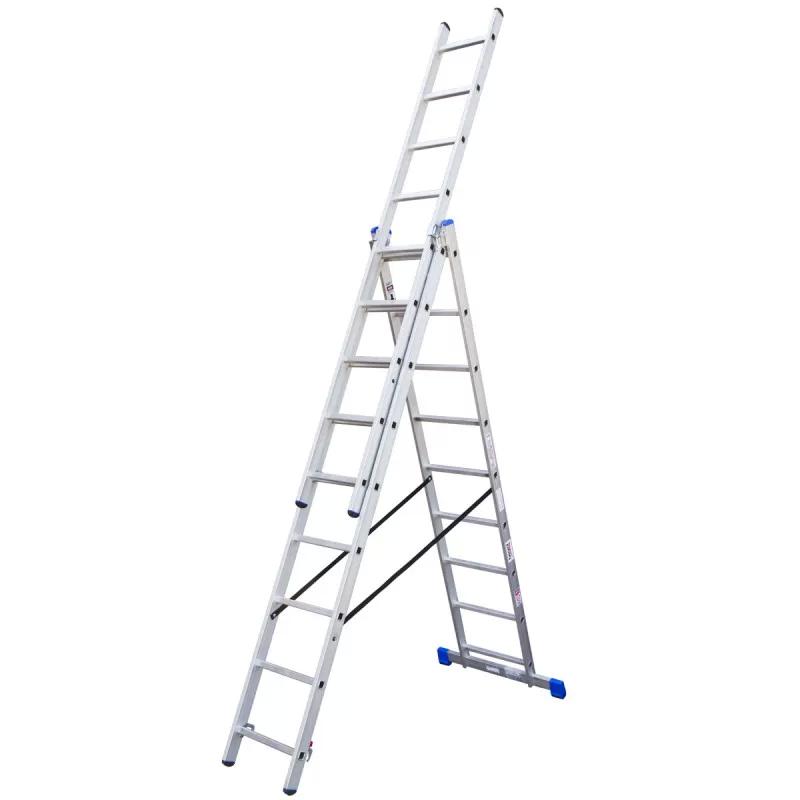 Combination aluminium ladders, 9 steps 