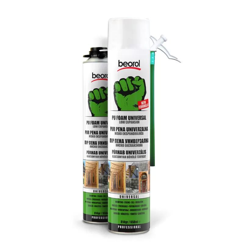 PU foam low expanding 814gr/658ml handheld 