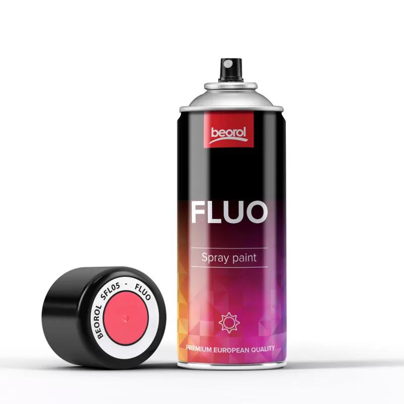 Fluo paint spray red Rosso 